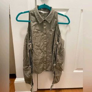 Stylish Cold Shoulder Shirt