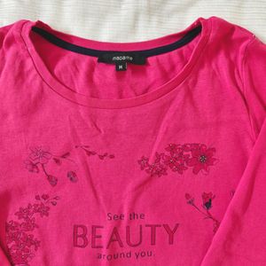 Madame Pink Floral Print T-Shirt