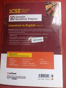 ICSE 10th English Literature Sample Paper