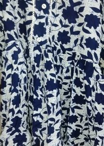 Chic Floral Print Kurta