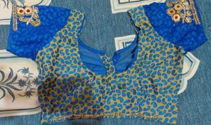 Elegant Blue Paisley Saree and Blouse