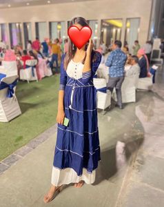 Elegant Blue Maxi Dress