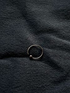 Pierced/ Non Pierced Silver Ball Hoop Nose Ring