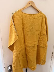 🔥Free Delivery 🔥Global desi Mustard kaftan Tunic