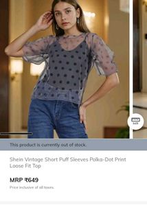 Shein Vintage Polka-Dot Top🌙