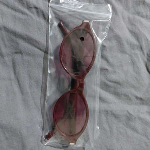 Maroon Oval Sunglasses