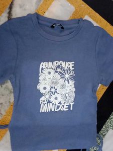 Blue Graphic Print T-Shirt