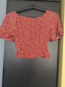 ✨✨SALE✨✨Rust Cinched Top