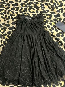 Sparkling Strapless Black Party Dress