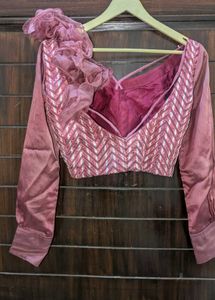 Maroon &amp; Silver Lehenga