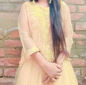Elegant Yellow Embroidered Lehenga Choli