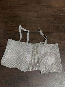 Sparkly Rhinestone Crop Top
