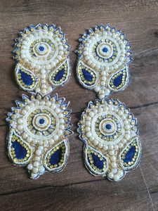 Set of 4 Embroidered Patches