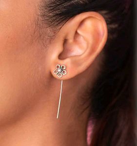 Dainty Butterfly Threader Earrings
