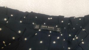 Zara Basic Relaxed Trousers With Tightening Belt