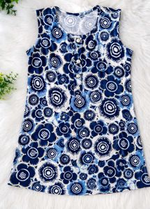 Beautiful Blue Floral Saree
