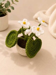 Mini Crochet Water Lily Plant