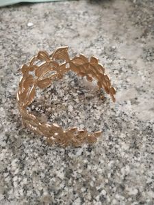 Gold Floral Cuff Bracelet
