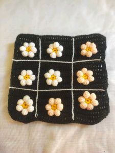 Handmade Crochet Sunflower Keychains