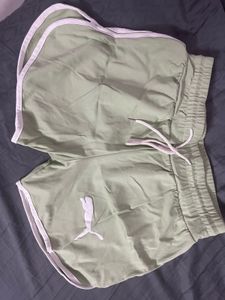 Puma Green Running Shorts