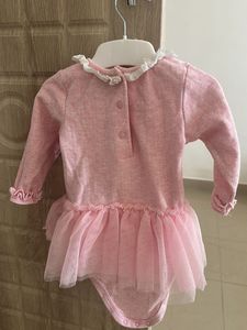 Baby Girls Pink Castle Tutu Romper