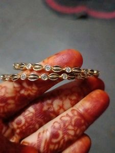 Gold Plated Kids Bangles