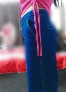 Wide Leg Denim Pants