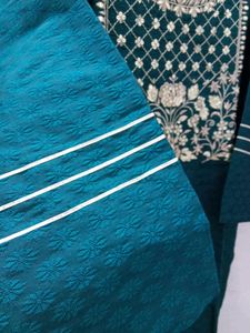 Emerald Green Embroidered Kurti