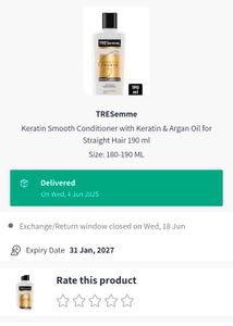 TRESemme shampoo 1L+ conditioner 190ml+ serum50ml