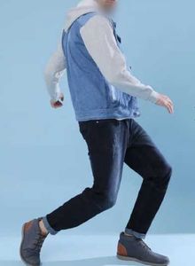 Men's Denim Jacket with Hoodie small size