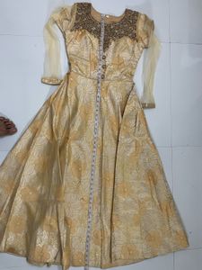 Elegant Floral Anarkali Gown