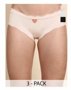Seamless Hipster Brief Panties (Set of 3)