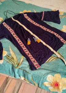 Stylish Navy Blue Tunic Top
