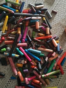 Oil Pastel And Wax Crayons Mix
