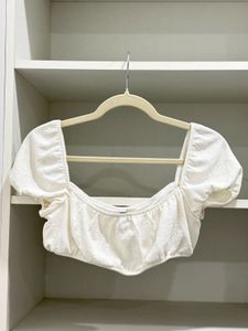 H&amp;M Textured Crop Top