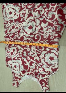 MANGO Stylish Geometric Print V-Neck Top