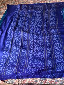 Pure gaji silk bandhini saree