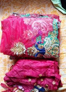 Red Embellished Indian Outfit