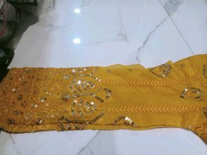 Beautiful Yellow Embellished Gown