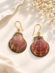 Unique Seashell Dangle Earrings