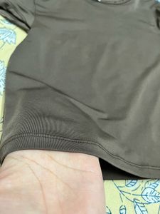 H&amp;M brown fitted top