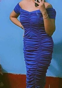 Newme Stunning Ruched Off-Shoulder Bodycon Dress