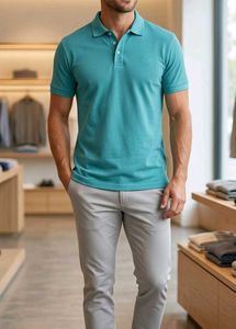 Men's Teal Polo Shirt