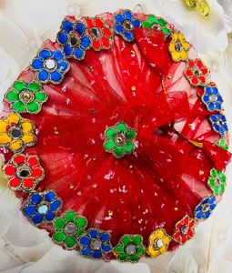 Laddu Gopal Fancy Dress Fabric Net