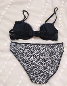Lace Trim Bra &amp; Panty Set