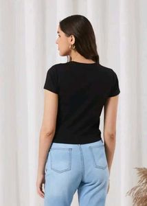 navy blue crop top