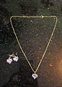 Heart Shaped Dangle Earrings