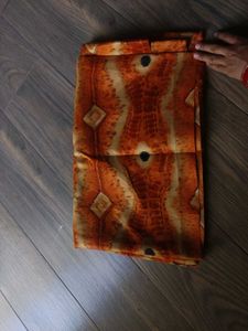 Orange Printed Kurta Set
