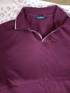 Men's Burgundy Polo T-Shirt