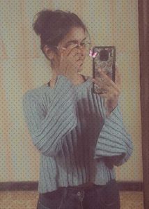 Grey Ribbed Knit Sweater